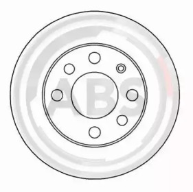 Диск гальмівний OPEL CORSA/KADETT/ASTRA передн. (вир-во ABS)