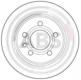 Диск гальмівний FORD, SEAT, VW, задн. (вир-во ABS)