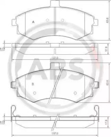 К-кт перед. гальм. колодок Hyundai Avante/Elantra/Lantra/Lavita/Matrix 3