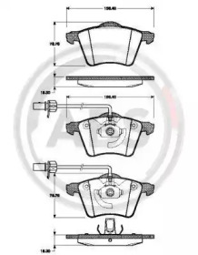 Колодка гальм. диск. FORD/SEAT/VW GALAXY/ALHAMBRA/SHARAN передн. (вир-во ABS)