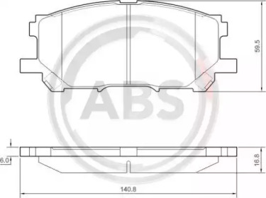 Гальмівні колодки дискові перед. Lexus RX 300 05.03-