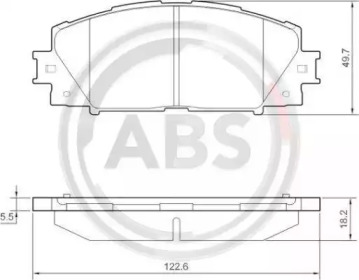 Гальмівні колодки перед. Toyota Yaris 1.0 VVT-i,1.3 VVT-i,D-4D