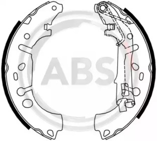 Колодка гальм. барабан. OPEL CORSA D 1.0-1.4 06-, FIAT GRANDE PUNTO 1.3-1.4 05 - задн. (вир-во ABS)