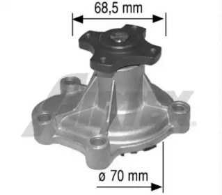 AIRTEX OPEL помпа води Corsa 1.5,1.7D 93-,Kadett E