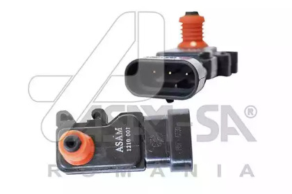 Датчик абсолютного тиску у впуск колект 1.4/1.6 8V Renault Logan, Sandero, Clio, Espace, Kangoo, Laguna, Megane, Scenic, Trafic (30749) Asam