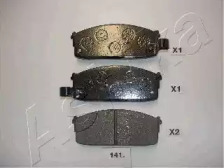 Колодки гальмівні дискові передні NISSAN (вир-во ASHIKA)