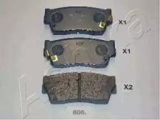 Гальмівні колодки, дискове гальмо (набір)