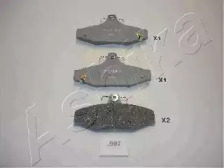 Гальмівні колодки, дискове гальмо (набір)