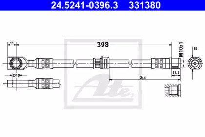 Przewвd hamul. 83.7207-0396.3