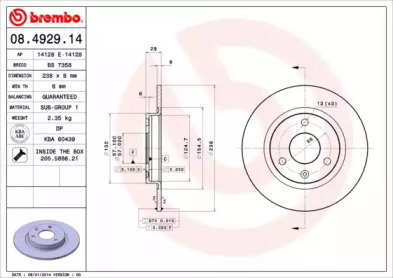 Гальмівні диски SAXO (S0, S1), 02.96