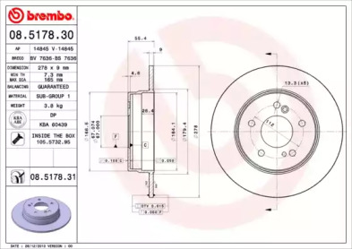 Гальмівні диски SLK (R170), 04.96-04