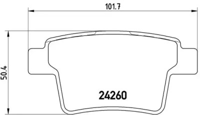 Гальмівні колодки MONDEO III sedan (B4