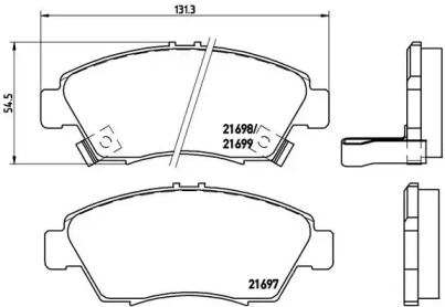 Гальмівні колодки CIVIC V sedan (EG, E