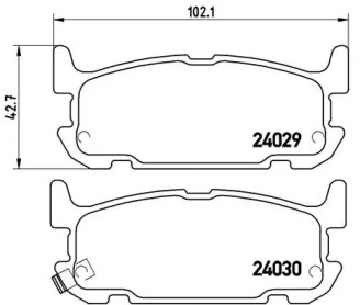 Гальмівні колодки MX-5 II (NB), 01.98-