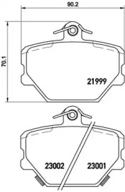 Гальмівні колодки FORTWO Cabrio (451),