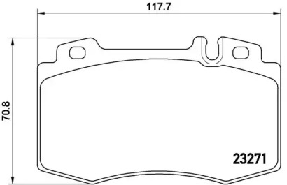 Гальмівні колодки SL (R129), 03.89-09.
