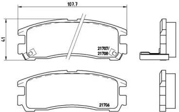 Гальмівні колодки GALANT VIII (EA_), 0