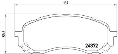 Гальмівні колодки IMPREZA sedan (GD),