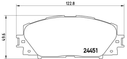 Гальмівні колодки YARIS (_P9_), 01.05-