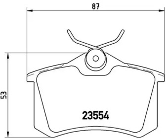 Гальмівні колодки задні AUDI/AUDI (FAW)/PEUGEOT/RENAULT/SEAT/VW