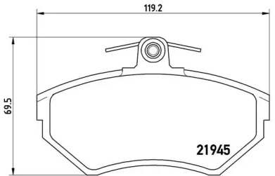 Гальмівні колодки GOLF III Variant (1H