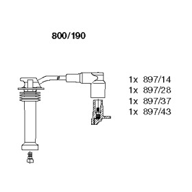 К-кт проводiв Bremi FORD/MAZDA Mondeo/Tribute \1,2-2,0 \96>>