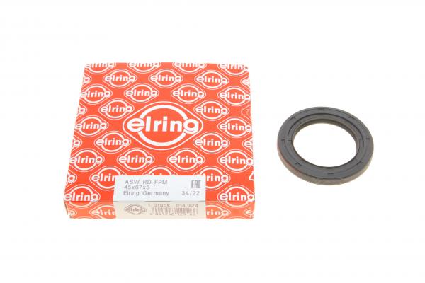 Сальник двигуна FRONT MB M111/M102/OM601/OM602/M104 45X67X8 Гума (вир-во Elring)