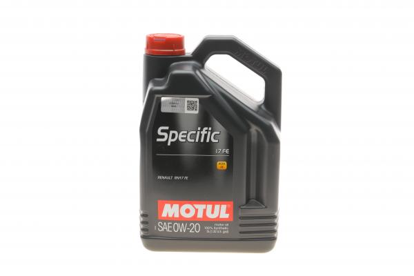 Олива моторна 100% синтетична д/авто MOTUL SPECIFIC 17 FE 0W20 5L