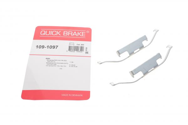 109-1097 QUICK BRAKE Планка супорта (заднього) прижимна (к-кт) BMW 7 (E32)/5 (E34) 1.8-5.0 88-97 (At