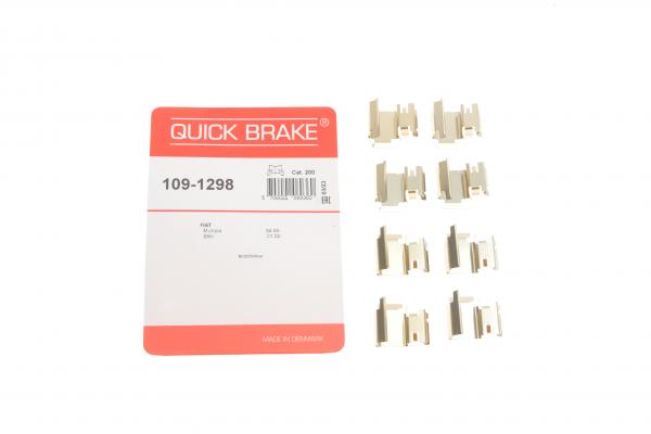 109-1298 QUICK BRAKE Планка супорта (переднього/заднього) прижимна (к-кт) VW Crafter/Fiat Doblo/Ford