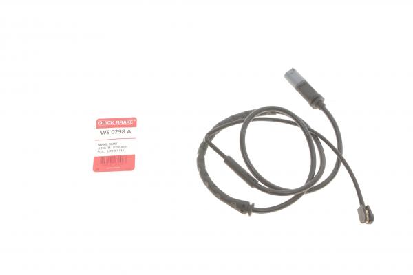 WS 0298 A QUICK BRAKE Датчик зносу гальмівних колодок (задніх) BMW X5 (E70)/X6 (E71/E72) 07- (L=1050