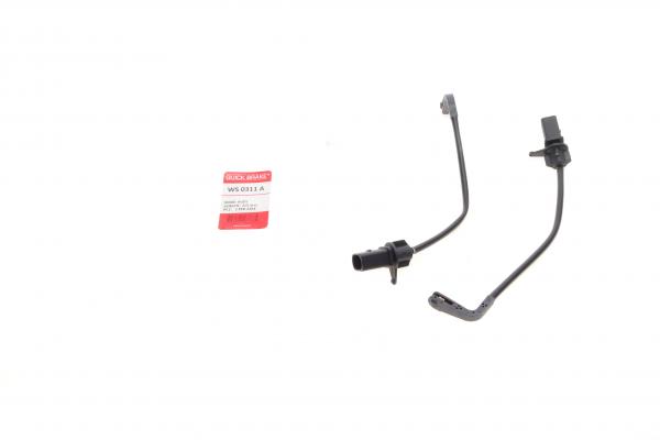 WS 0311 A QUICK BRAKE Датчик зносу гальмівних колодок (задніх) Audi A6/A7/Porsche Macan 10- (L=215mm