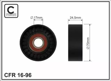 Ролик Volvo S60/V70 2.4TD 01- 70X17X24