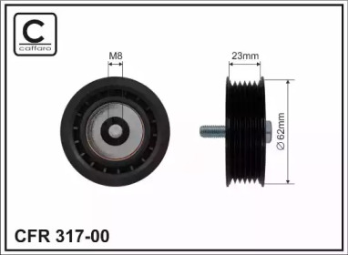 64x17x22,5 Ролiк промiжний DB C W203/W204, E W211, R W251, Sprinter C230-E500 01.05-