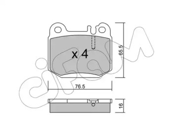 CIFAM Тормозные колодки задн.(без датч.) DB W163 (ML-klasse)