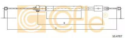 Трос ручного, R 96-08 (ch.08393>)