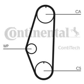 CT629 Ремінь ГРМ CONTI SYNCHROBELT
