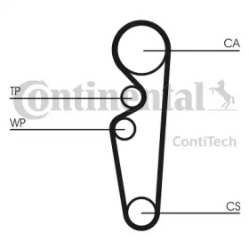 CT729 Ремінь ГРМ CONTI SYNCHROBELT