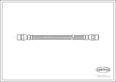 19018649 CORTECO Гальмівний шланг A0014289535 MERCEDES