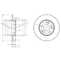 a_Диск гальмівний MERCEDES 200(W124)/E(W124) \F D=284mm \85-95