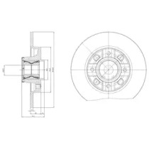 Brake disk with bearing