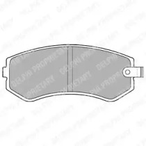 DELPHI NISSAN гальмівні колодки передн.Almera -00, Patrol 2,8/3,0 97-