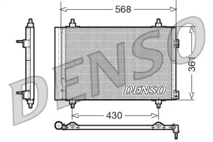 Конденсатор кондицiонера Denso CITROEN/DS/PEUGEOT C4/DS4/308 \0,0-2,0 \00>>