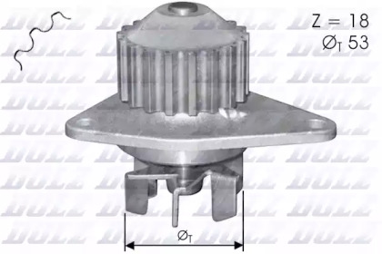 Помпа Dolz CITROEN/FIAT/PEUGEOT C3/Fiorino/Partner \1,0-1,4 \96>>