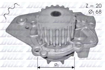 DOLZ PEUGEOT помпа води Citroen BX 1.9D 87-,C15 1.8D,309,405,Rover