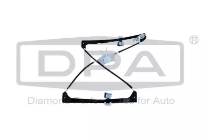 window regulator without motor. left front