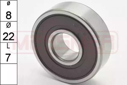 Подшипник 6208/2rs (22x8x7)
