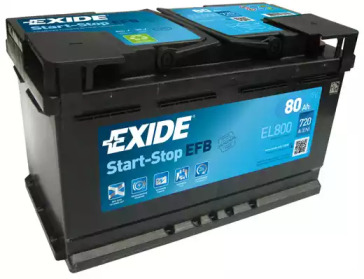 80 Ah/12V EXIDE EFB Euro EL800