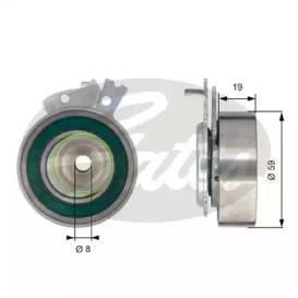 T43038 (7784-21031) Натяжний ролик ременя ГРМ GATES POWERGRIP TENSIONER