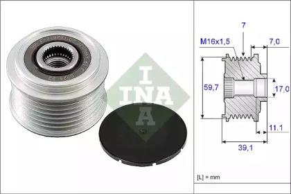 535 0053 10 INA - Механізм вільного ходу (муфта) генератора